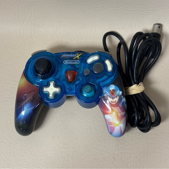Mega Man X Limited Edition GameCube Controller Great TESTED WORKING) - Picture 2 of 5